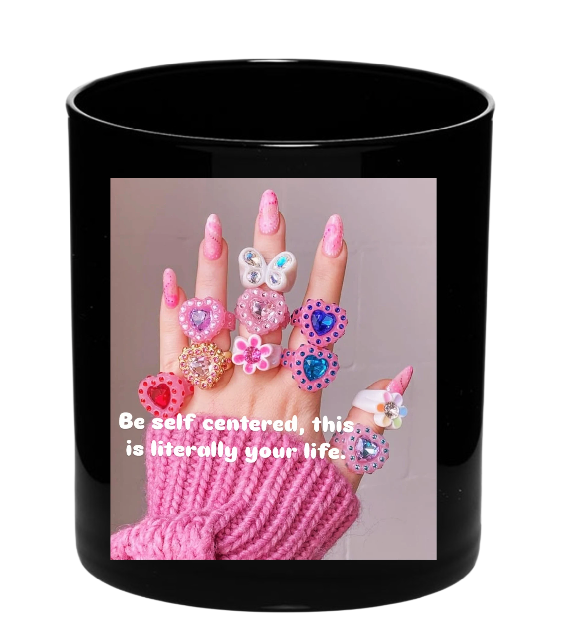 self-centered candle