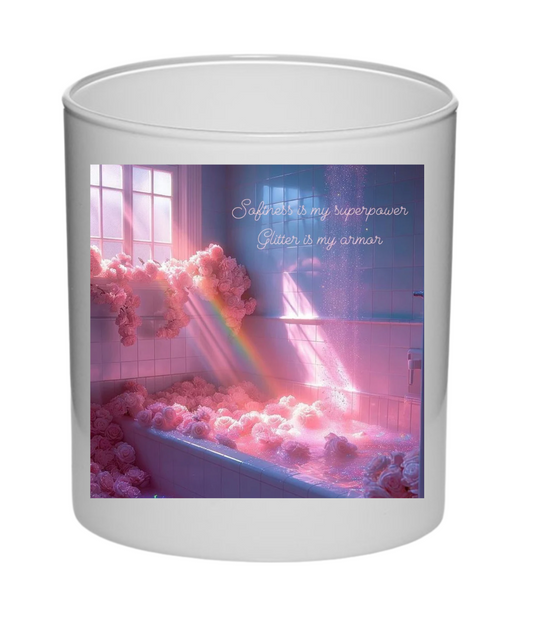 flower bath candle