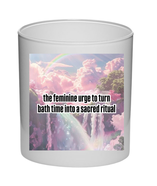 Sacred water candle