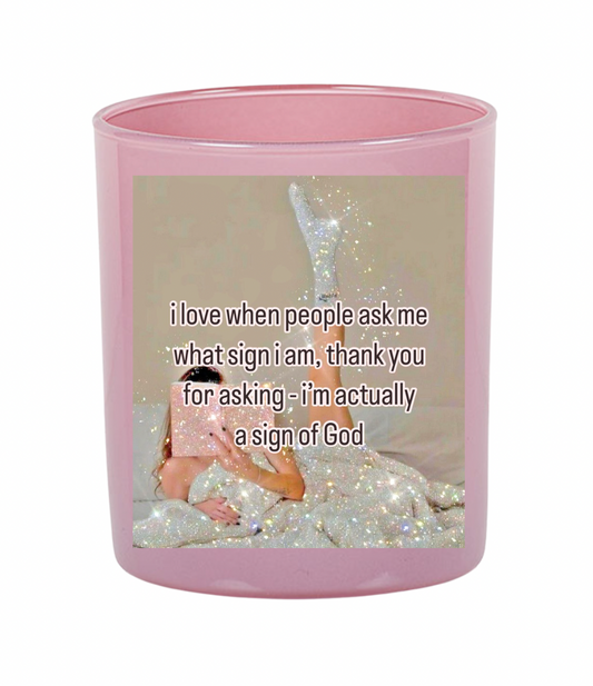 sign of god candle