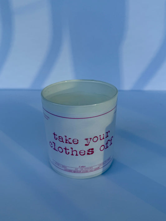 clothes off candle
