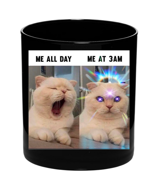 3AM kitty candle