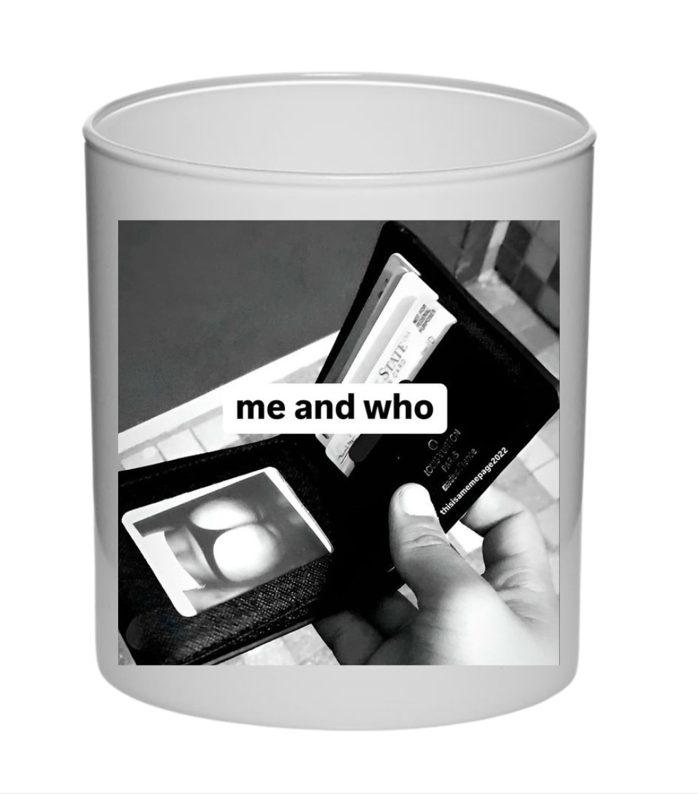 me and who candle