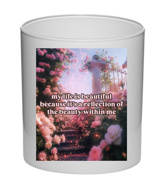 Beauty within candle