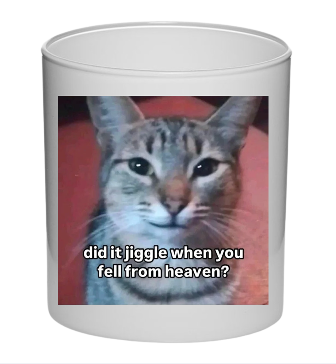 Giggle kitty candle