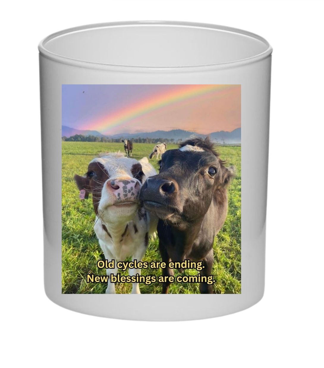 Cow love candle