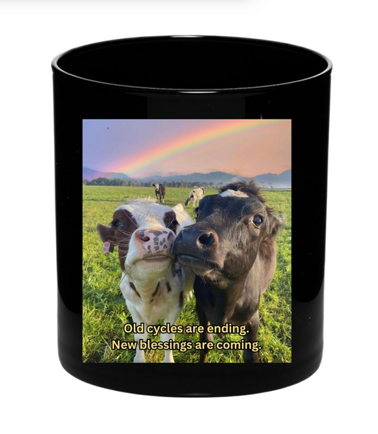 Cow love candle