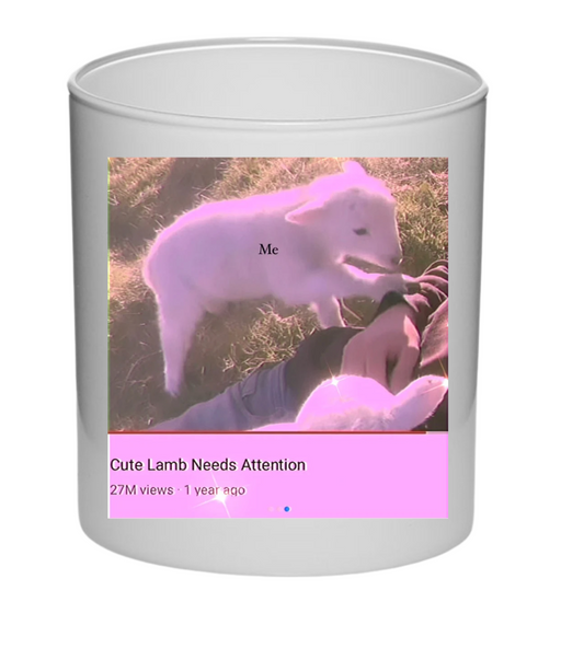 Baby lamb candle