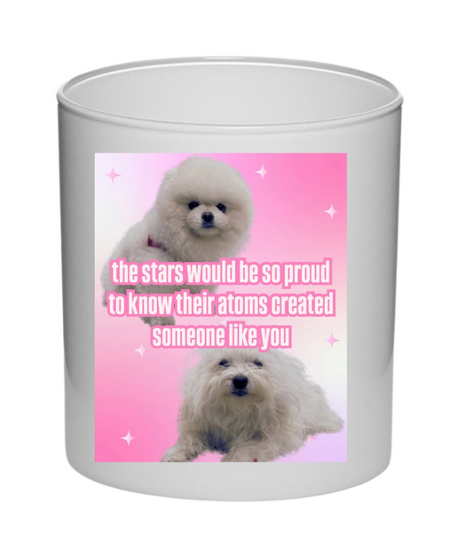 Atoms candle