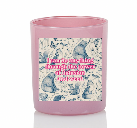 weed & delulu candle