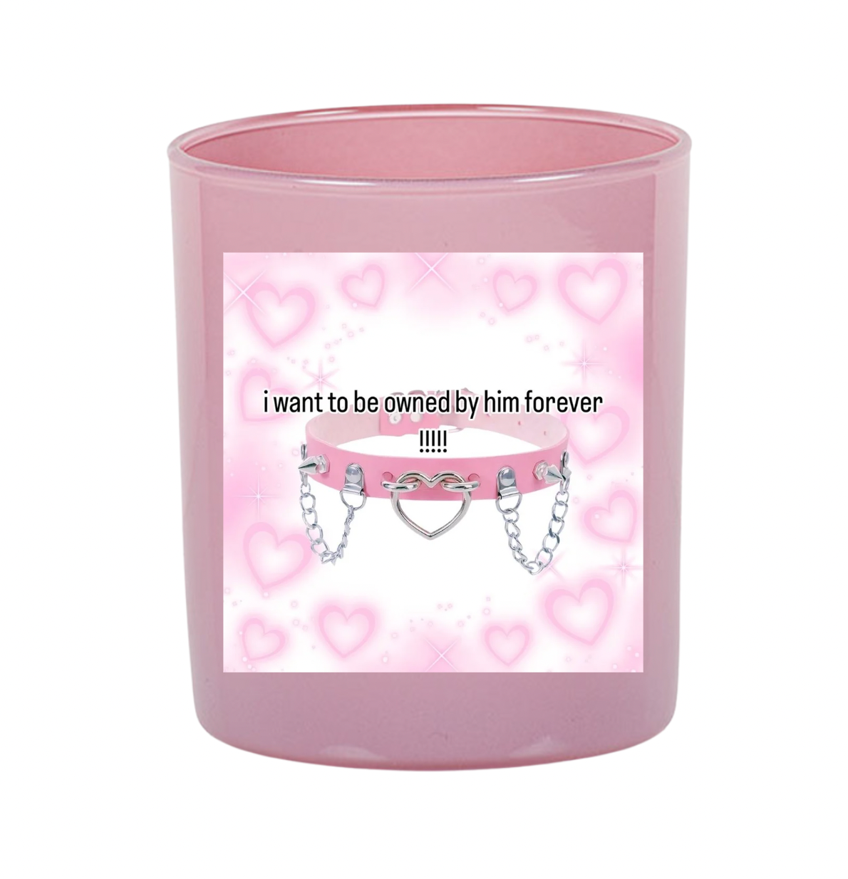 Owned by him candle