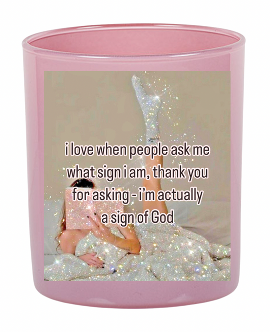 sign of god candle
