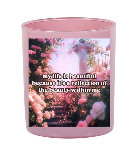 Beauty within candle